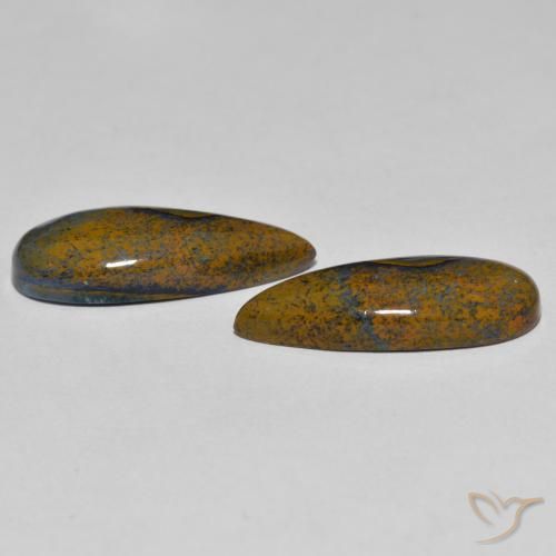 Pietersite Gemstones in 19.3 x 8.1 mm Size for Sale, Pietersite Stones in Multicolor Color