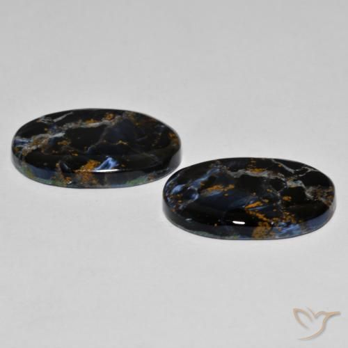 Pietersite Gemstones in 20.1 x 13.5 mm Size for Sale, Pietersite Stones in Multicolor Color