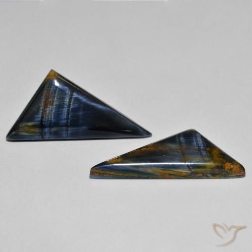 11.95 ctw Multicolor Pietersite Stones, Natural Pietersite in Fancy Cabochon Shape for Sale