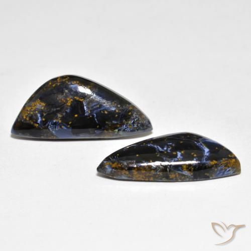 11.21 ctw Multicolor Pietersite Stones, Natural Pietersite in Fancy Cabochon Shape for Sale