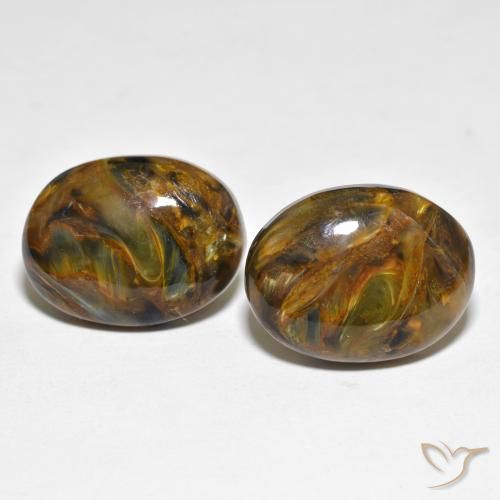 16.92ctw Natural Multicolor Pietersite, Oval, Opaque