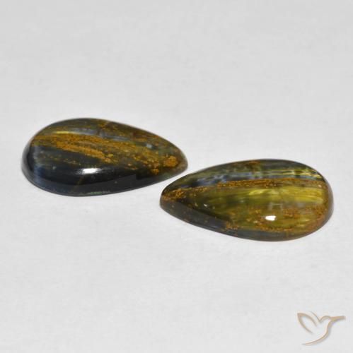 Pietersite Gemstones in 17.5 x 11.4 mm Size for Sale, Pietersite Stones in Multicolor Color