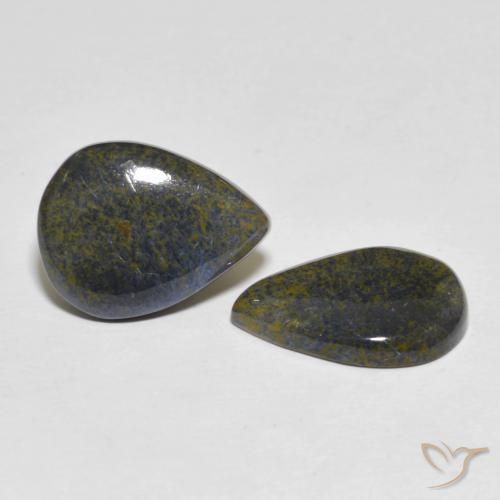 8.36 ctw Multicolor Pietersite Stones, Natural Pietersite in Pear Cabochon Shape for Sale