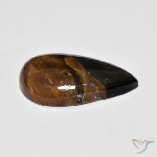 Pietersite Gemstone in 18 x 9.8 mm Size for Sale, Pietersite Stone in Multicolor Color