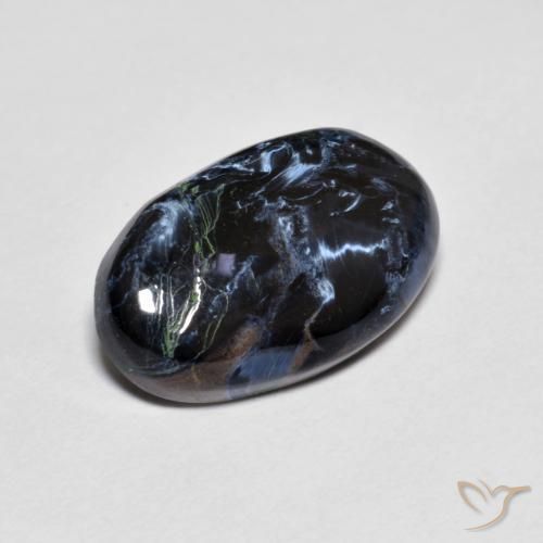 15,6 x 9,7mm ovaler mehrfarbiger Pietersite aus Namibia, Gewicht 4,84 ct, 1 Stück Pietersite - Farbe: Mehrfarbig, natürlicher Edelstein in Opaque Reinheit, Mohs-Härte von 6,5 - 7 Geeignet für den täglichen Gebrauch im Schmuck, Photo A