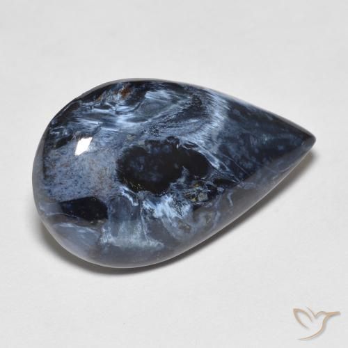 Pietersite Multicolore Poire 8,28 ct de Namibie, Dimension 20,8 x 12,8mm, Pierre gemme naturelle Non traité, pureté Opaque , 1 pièce Pietersite pear cabochon, dureté de Mohs de 6.5 à 7 convient aux bijoux de tous les jours, pierre de sagesse, Photo A