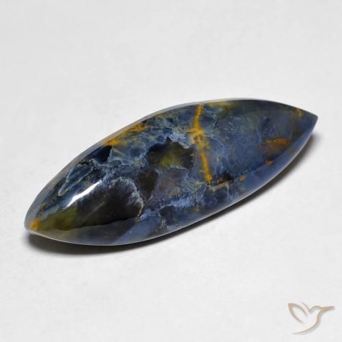 10.26ct Natural Multicolor Pietersite, Marquise, Opaque