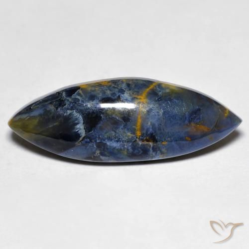 10.26 ct Multicolor Pietersite Stone, Natural Pietersite in Marquise Cabochon Shape for Sale