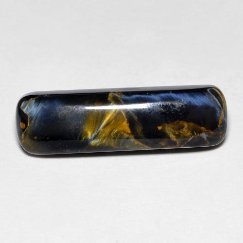 Pietersite Multicolore Coussin 7,28 ct de Namibie, Dimension 23,5 x 7mm, Pierre gemme naturelle Non traité, pureté Opaque , 1 pièce Pietersite cushion cabochon, dureté de Mohs de 6.5 à 7 convient aux bijoux de tous les jours, pierre de sagesse, Photo A