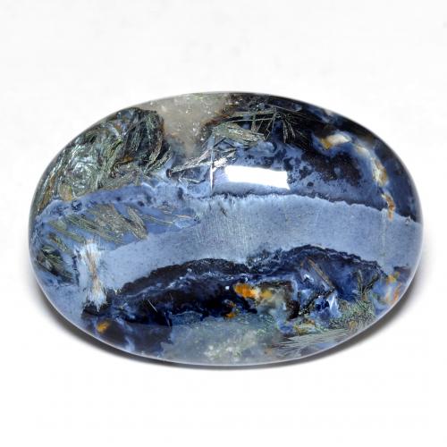 Pietersita Cabujón Óvalo de 15,47 ct de Namibia, Dimensión 24,6 x 17,1mm, Claridad Opaco, Piedra preciosa natural No tratado, 1 pieza de Pietersita en color Multicolor, Dureza Mohs de 6.5 - 7 Adecuado para joyas de uso diario, Photo A