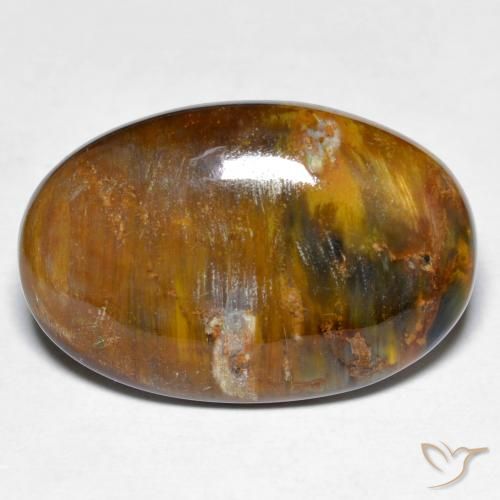 18.70 ct Multicolor Pietersite Stone, Natural Pietersite in Oval Cabochon Shape for Sale