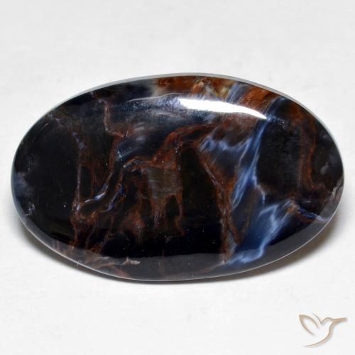 12.96ct Natural Multicolor Pietersite, Oval, Opaque