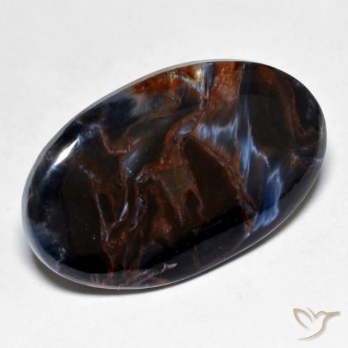 12.96 ct Multicolor Pietersite Stone, Natural Pietersite in Oval Cabochon Shape for Sale