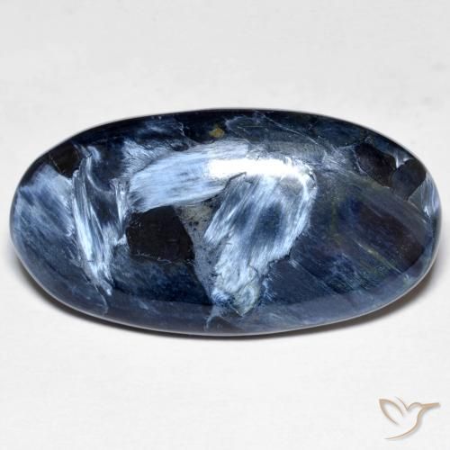 27,7 x 14,7mm ovaler mehrfarbiger Pietersite aus Namibia, Gewicht von 14,6 ct, natürlicher Edelstein in Opaque Reinheit, 1 Stück ovaler Pietersite - Farbe: Mehrfarbig, Mohs-Härte von 6,5 - 7 Geeignet für den täglichen Gebrauch im Schmuck, Photo A