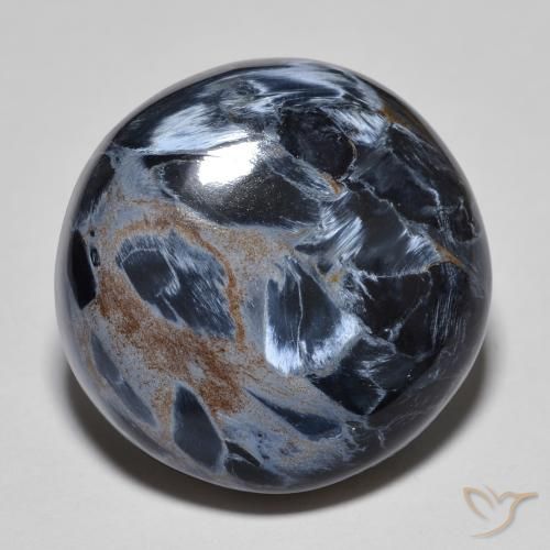 16.82ct Natural Multicolor Pietersite, Round, Opaque