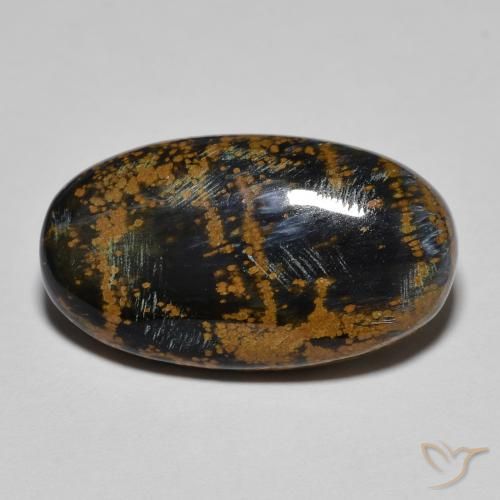 11.58 ct Multicolor Pietersite Stone, Natural Pietersite in Oval Cabochon Shape for Sale
