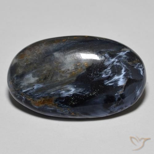 12.66ct Natural Multicolor Pietersite, Oval, Opaque
