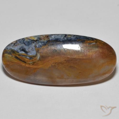 11.35ct Natural Multicolor Pietersite, Oval, Opaque