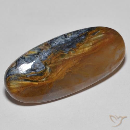 11.35 ct Multicolor Pietersite Stone, Natural Pietersite in Oval Cabochon Shape for Sale