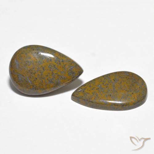 7.59 ctw Multicolor Pietersite Stones, Natural Pietersite in Pear Cabochon Shape for Sale