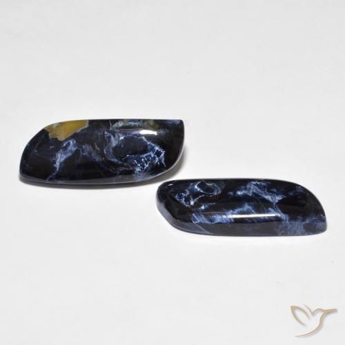16.33 ctw Multicolor Pietersite Stones, Natural Pietersite in Fancy Cabochon Shape for Sale