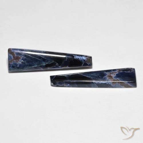 15.3 ct Baguette Pietersite, 32.3 x 9.1 mm From China, Photo A