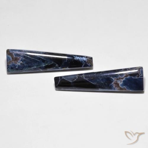 15.30 ctw Multicolor Pietersite Stones, Natural Pietersite in Tapered Baguette Cabochon Shape for Sale