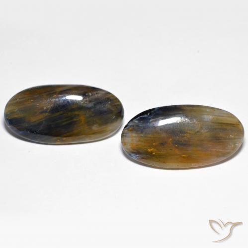 22.72 ct Oval Pietersite, 26.6 x 13.8 mm From China, Photo A