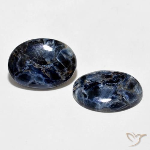 9.65 ctw Multicolor Pietersite Stones, Natural Pietersite in Oval Cabochon Shape for Sale
