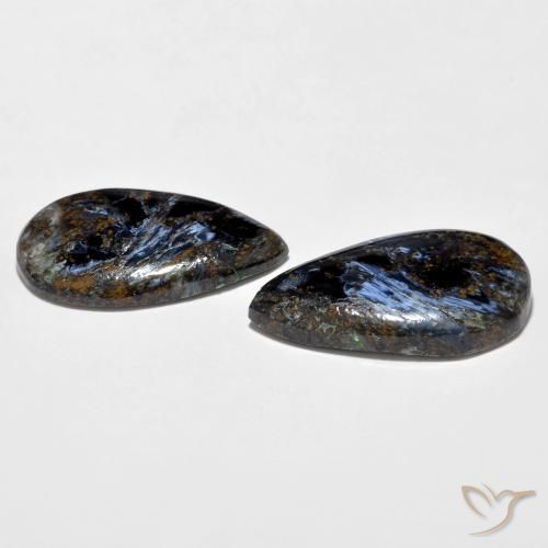 Pietersite Gemstones in 21.2 x 11.4 mm Size for Sale, Pietersite Stones in Multicolor Color