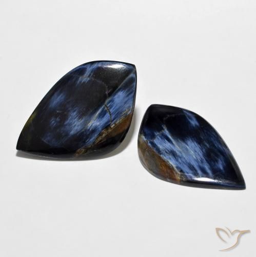23.21 ctw Multicolor Pietersite Stones, Natural Pietersite in Fancy Cabochon Shape for Sale