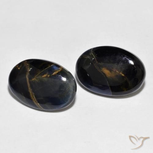 9.25 ctw Multicolor Pietersite Stones, Natural Pietersite in Oval Cabochon Shape for Sale
