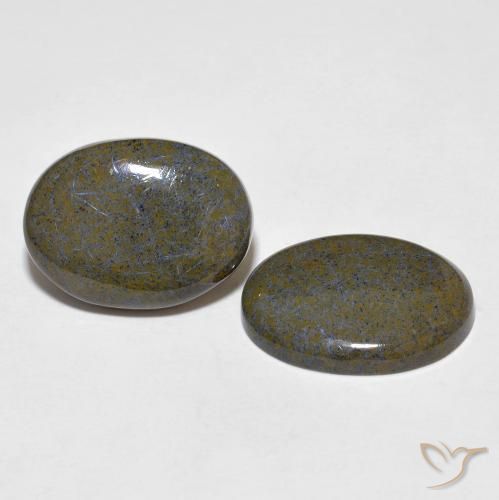 10.96 ctw Multicolor Pietersite Stones, Natural Pietersite in Oval Cabochon Shape for Sale