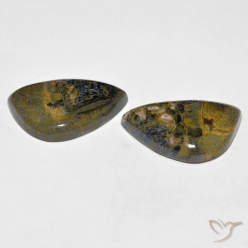 Pietersite Gemstones in 19.3 x 11.9 mm Size for Sale, Pietersite Stones in Multicolor Color