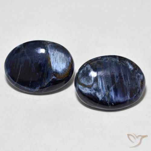 13.8 ct Oval Pietersite, 17.4 x 13.3 mm From China, Photo A