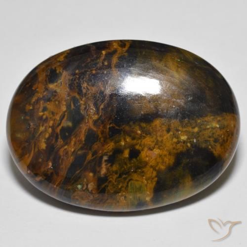 35.70ct Natural Multicolor Pietersite, Oval, Opaque
