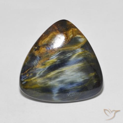 16.98ct Natural Multicolor Pietersite, Trillion, Opaque