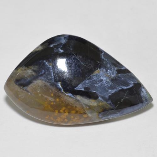 Pietersite Cabochon fantasia da 16,37 ct dalla Namibia, dimensione 27,9x17 mm, purezza Opaque, pietra preziosa naturale non trattati, Pietersite 1pc in colore Multicolore, durezza Mohs di 6,5 - 7 adatto per gioielli da indossare ogni giorno, Photo A