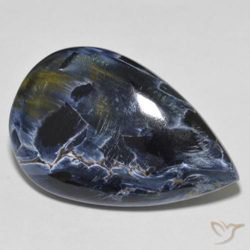 25.13 ct Multicolor Pietersite Stone, Natural Pietersite in Pear Cabochon Shape for Sale