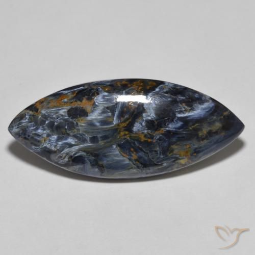 15.65ct Natural Multicolor Pietersite, Marquise, Opaque
