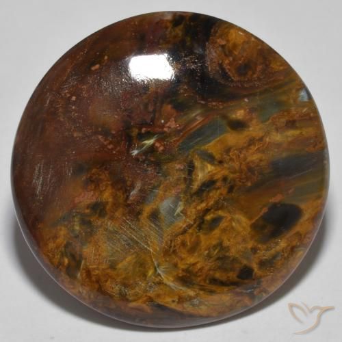 26.87ct Natural Multicolor Pietersite, Round, Opaque