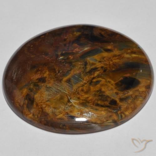 Pietersite Gemstone in 28.4 mm Size for Sale, Pietersite Stone in Multicolor Color