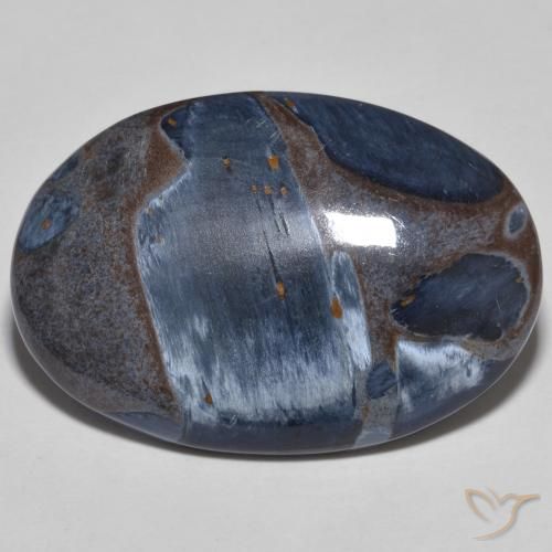 Pietersite Ovale en damier des États-Unis 20,48 ct, dimension 28,2 x 19,6mm, pureté Opaque , pierre gemme naturelle Non traité, 1 pièce Pietersite de couleur Multicolore, dureté Mohs de 6.5 à 7 convient aux bijoux de tous les jours, pierre de sagesse, Photo A