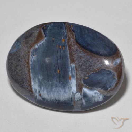 20.48 ct Multicolor Pietersite Stone, Natural Pietersite in Oval Cabochon Shape for Sale