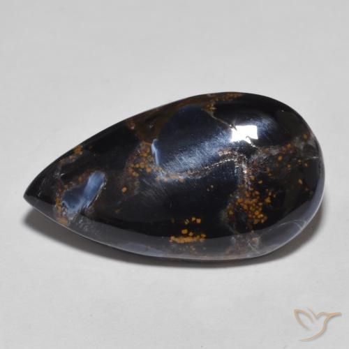 Pietersite Poire en damier des États-Unis 11,21 ct, dimension 22,8 x 12,7mm, pureté Opaque , pierre gemme naturelle Non traité, 1 pièce Pietersite de couleur Multicolore, dureté Mohs de 6.5 à 7 convient aux bijoux de tous les jours, pierre de sagesse, Photo A