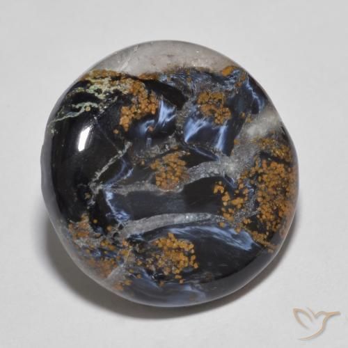 11.67 ct Multicolor Pietersite Stone, Natural Pietersite in Round Cabochon Shape for Sale