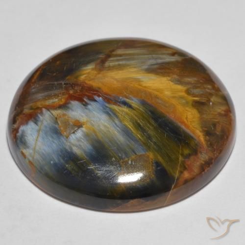 Pietersite Gemstone in 24.7 mm Size for Sale, Pietersite Stone in Multicolor Color