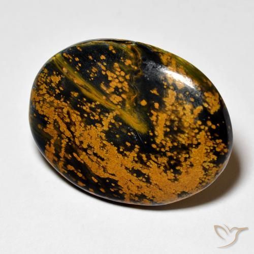 13.77 ct Multicolor Pietersite Stone, Natural Pietersite in Oval Cabochon Shape for Sale