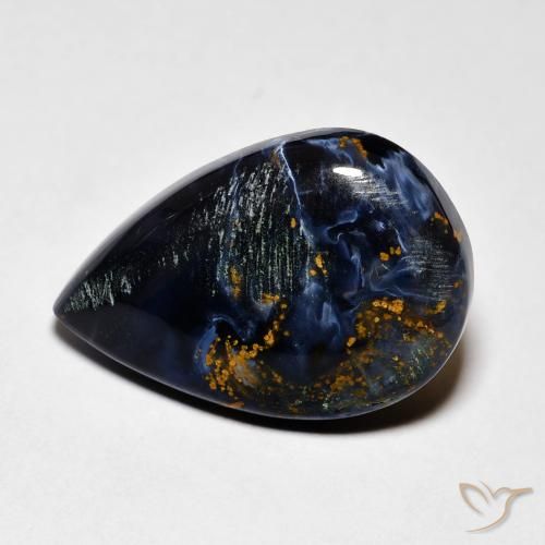 6.58ct Natural Multicolor Pietersite, Pear Shape, Opaque