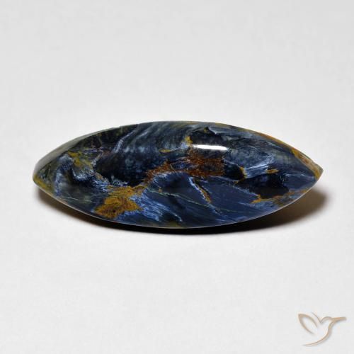 4.84ct Natural Multicolor Pietersite, Marquise, Opaque